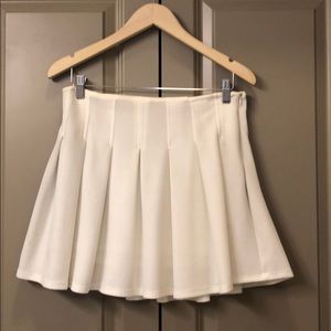 White ruffle skirt